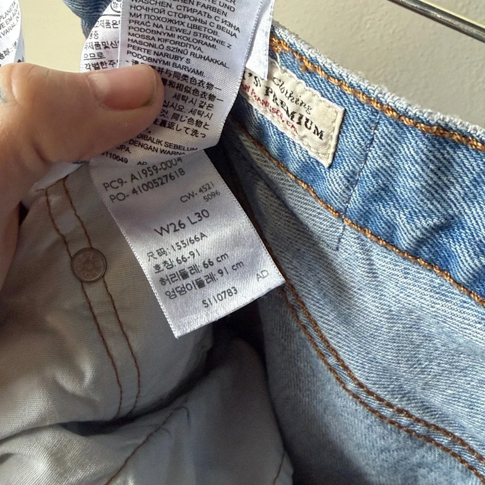 Levi’s 501 Button Fly Straight Jeans Womens 26x30 - Picture 4 of 4